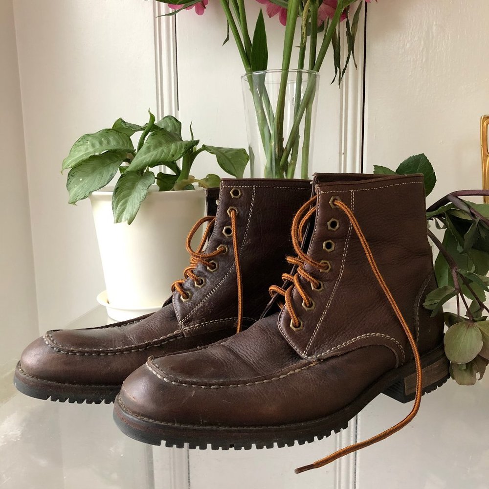 Men's Johnston & Murphy Lace-Up Boots, Size 9.5